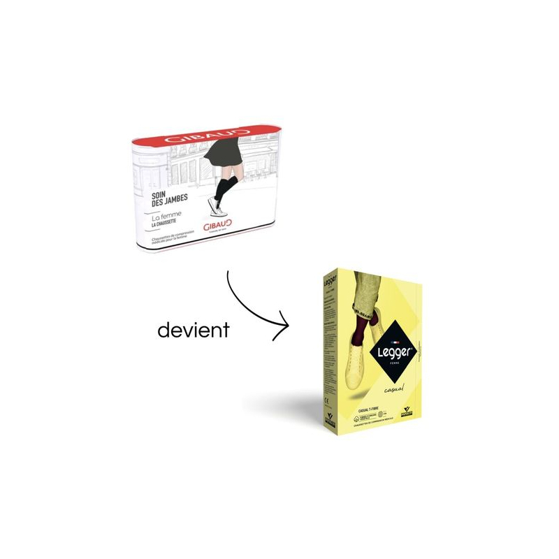 Chaussettes de Contention Legger Femme Casual T-Fibre Innothera