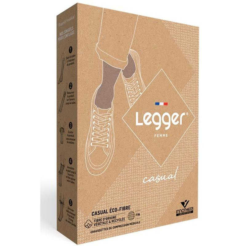 Leagger Chaussettes de contention Legger Casual Eco Fibre Femme