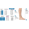 tableau de taillage des chaussettes de contention spécial pieds sensibles déformés et diabétiques pour  femme sigvaris