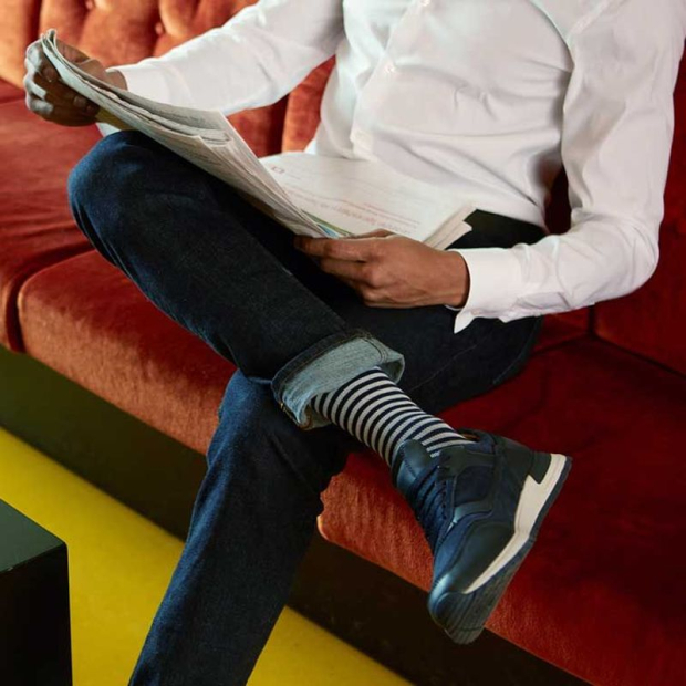 CHAUSSETTES DE CONTENTION SIGVARIS HOMME MOTIF MARINIERE