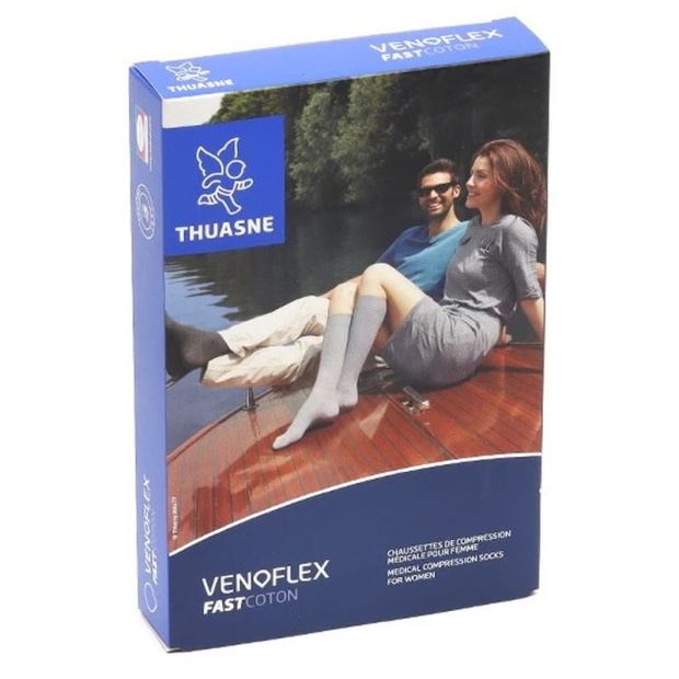packaging chaussettes de contention fast coton de thuasne