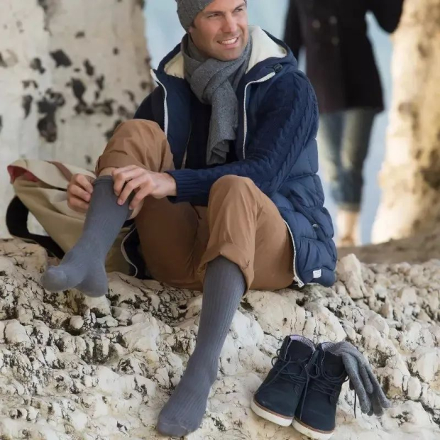 chaussettes de contention fast laine pour homme de thuasne coloris Gris