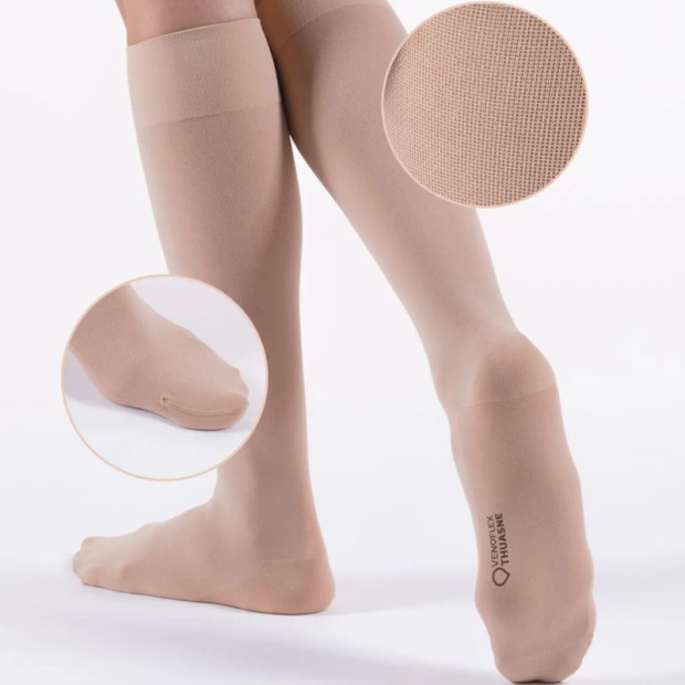 Chaussettes mi-bas de contention femme KOKOON Thuasne Classe 3