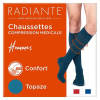 CHAUSSETTES DE CONTENTION RADIANTE STYL COTON FINE COLORIS TOPAZE