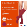 CHAUSSETTES DE CONTENTION RADIANTE STYL COTON FINE COLORIS KIRSCH