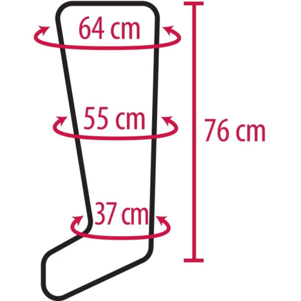 dimensions des bottes du pack pressotherapie winelec press 4