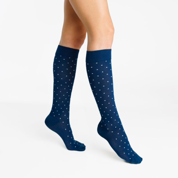 Chaussettes contention femme Active Coton bio 55% Sigvaris Classe 2