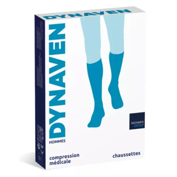 emballage chaussettes compression dynaven fin pour homme