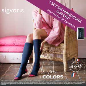 Chaussettes de contention Sigvaris Styles Colors Femme