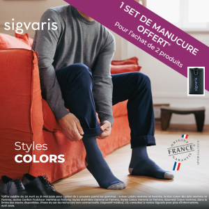 Chaussettes de contention Styles Colors Sigvaris Classe 2