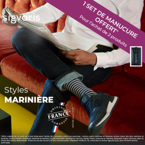Chaussettes contention Styles Marinière Homme Sigvaris