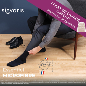 Chaussettes contention Essentiel Microfibres Sigvaris Classe 2