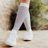 chaussettes de contention marinière sigvaris blanc et bleu