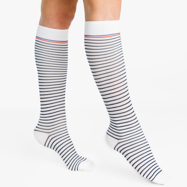 Chaussettes de contention Sigvaris Octobre Rose