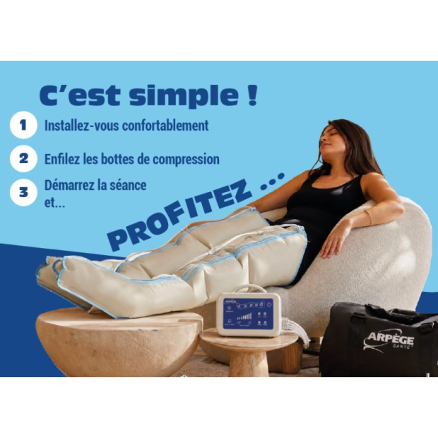 Appareil de Pressothérapie Domicile Veino 5 Arpège