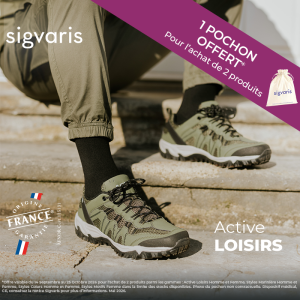 Chaussettes contention Sigvaris Active Loisirs homme
