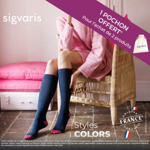 Chaussettes de contention Sigvaris Styles Colors Femme