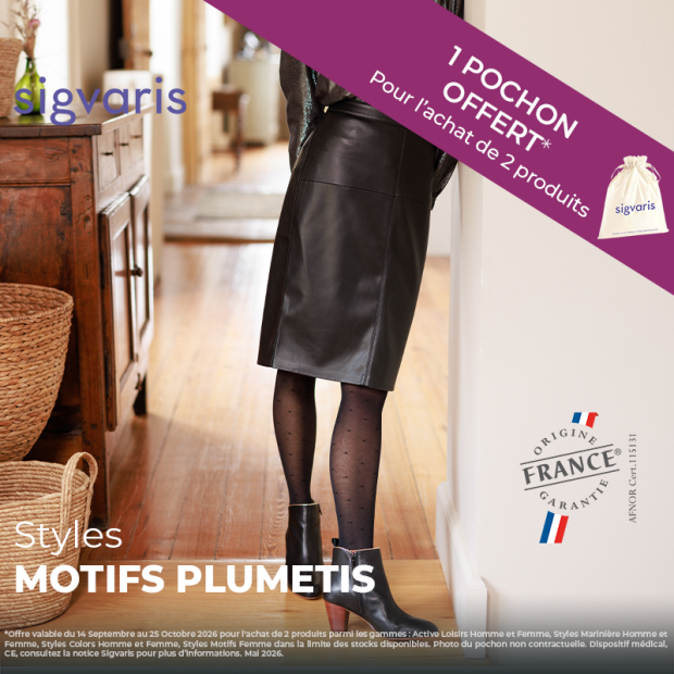 Bas de contention Sigvaris Styles Motifs