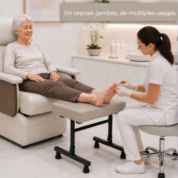 Tabouret repose jambes rembourré