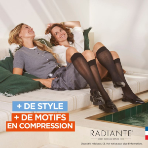 Chaussettes de contention Microvoile Motifs Radiante Classe 2