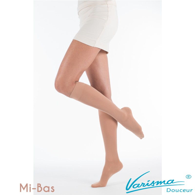 Lot De 4 Paires De Mi-bas Semi-conteniton - Taille 39/42 - Gris Chair - Neuf Avec Imperfections