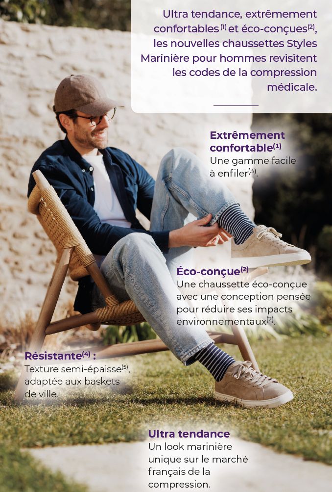 avantages des chaussettes de contention mariniere sigvaris pour homme