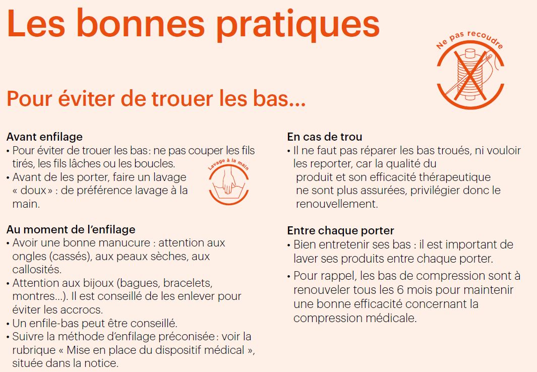 Précautions à prendre avant d'enfiler ses bas ou collant de contention